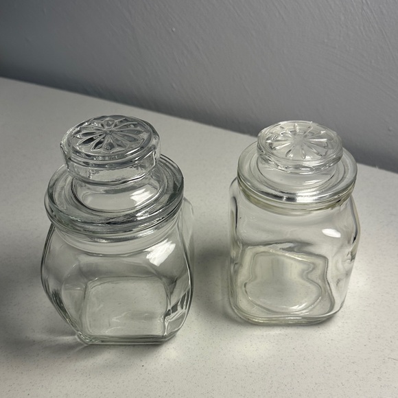 Source Unknown Clear Glass Storage Jars - Picture 1 of 5